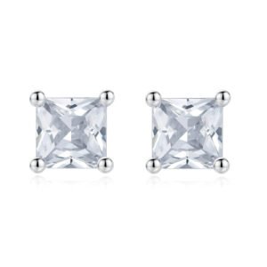 Square Diamond stud Earrings