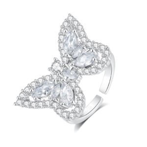 Full Diamond Butterfly Ring